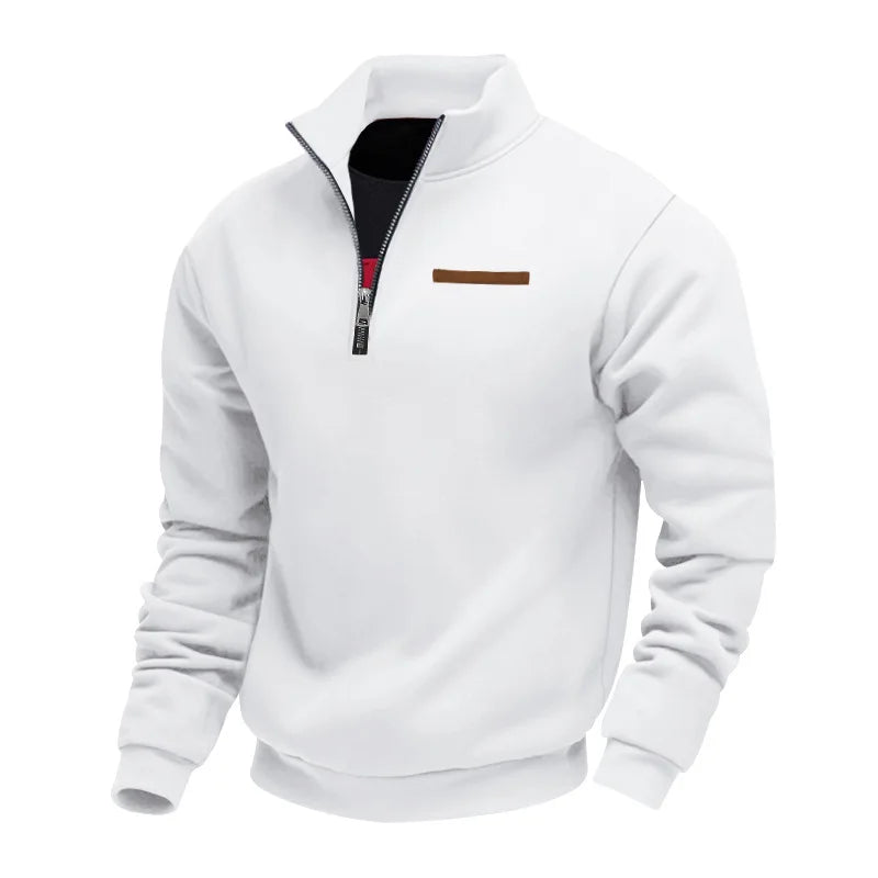 Lässiger Fleece-Zip-Pullover