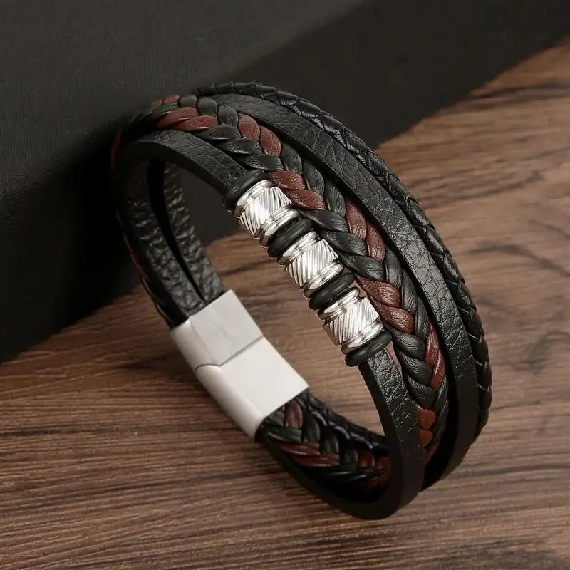 Klassisches Lederarmband für Männer