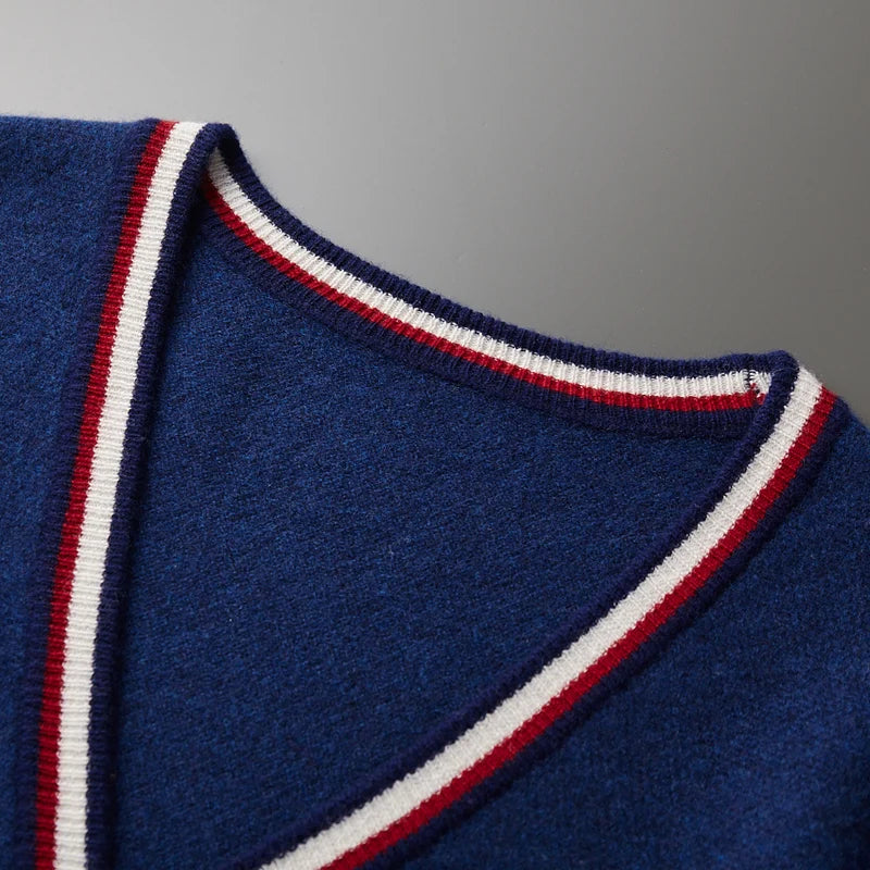 Merinowolle-Strickjacke