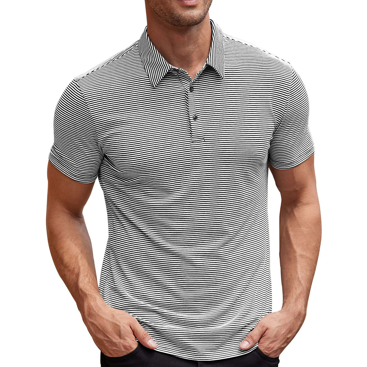 Gestreiftes Poloshirt