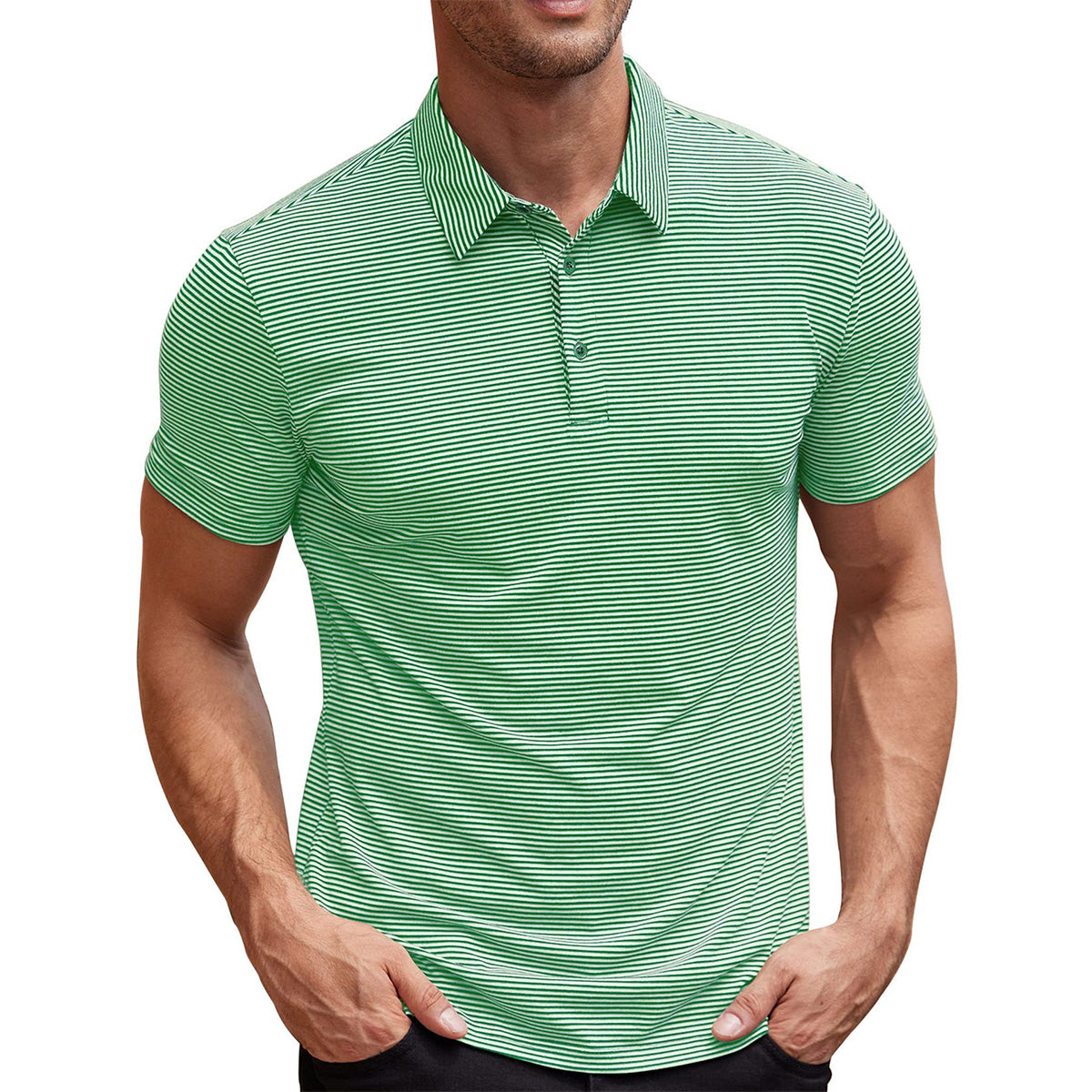Gestreiftes Poloshirt