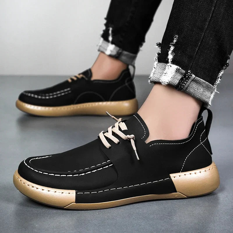 Klassische italienische Leder-Sneakers