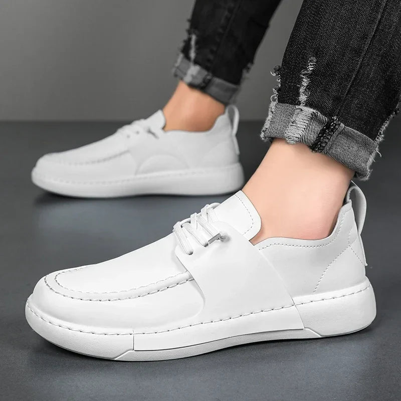 Klassische italienische Leder-Sneakers