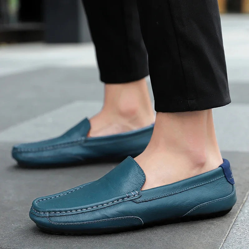 Vintage Leder Halbschuhe