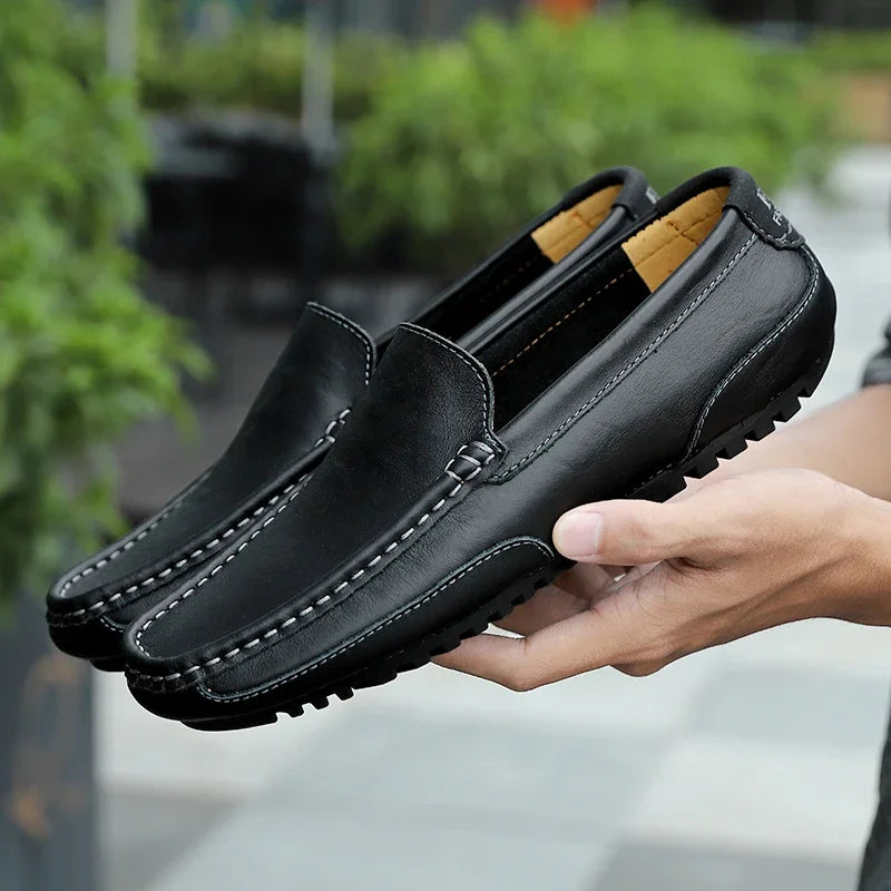 Vintage Leder Halbschuhe