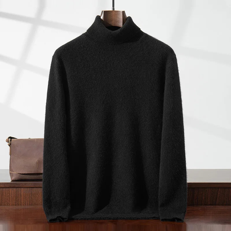 Eleganter Kaschmir-Rollkragenpullover