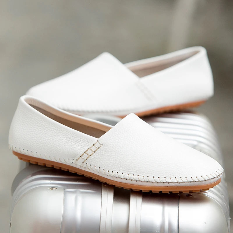 Leichte Leder-Slipper