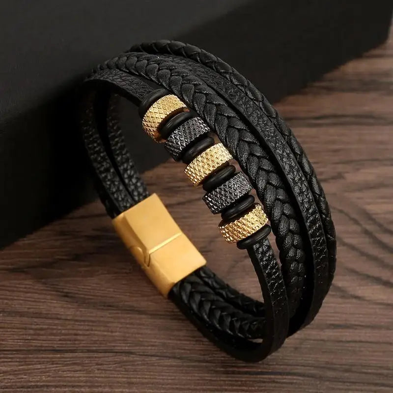 Klassisches Lederarmband für Männer