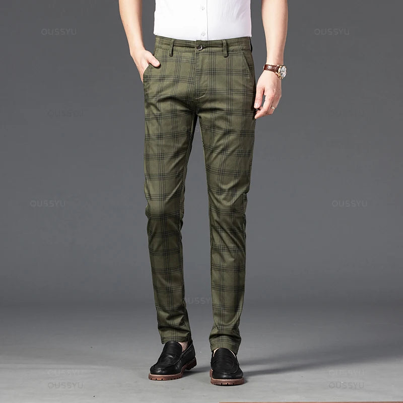 Elegante karierte Hose