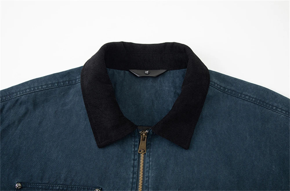 Elegante Denim-Jacke aus Baumwolle
