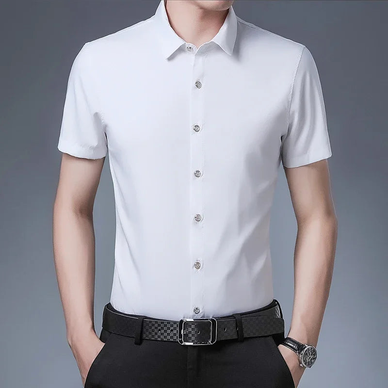 Business Casual Hemd mit kurzen Ärmeln
