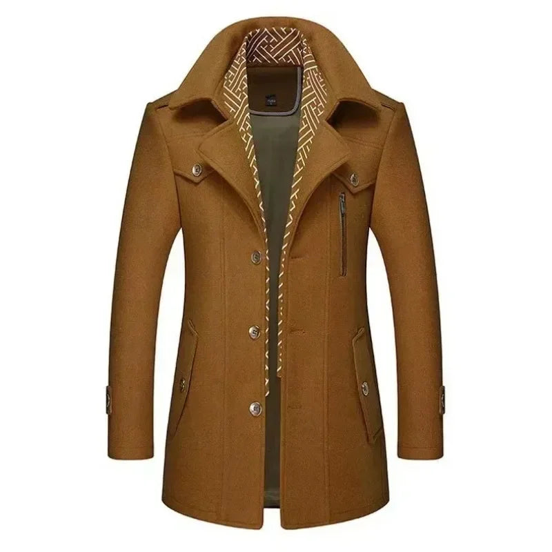 Eleganter Trenchcoat aus Wolle