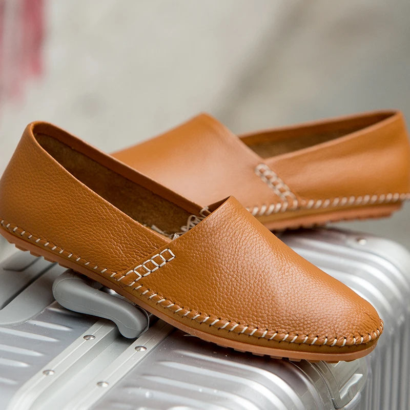 Leichte Leder-Slipper