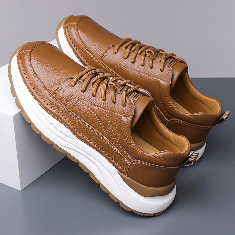 Klassische Leder Herrenschuhe