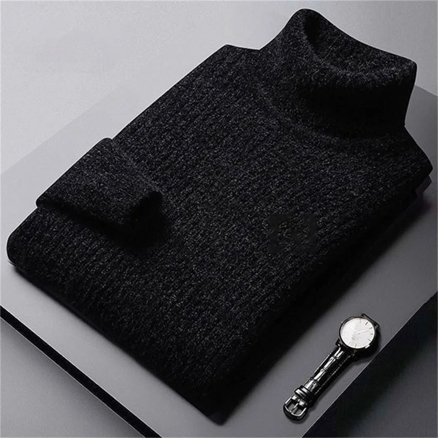 Eleganter Strickrollkragenpullover