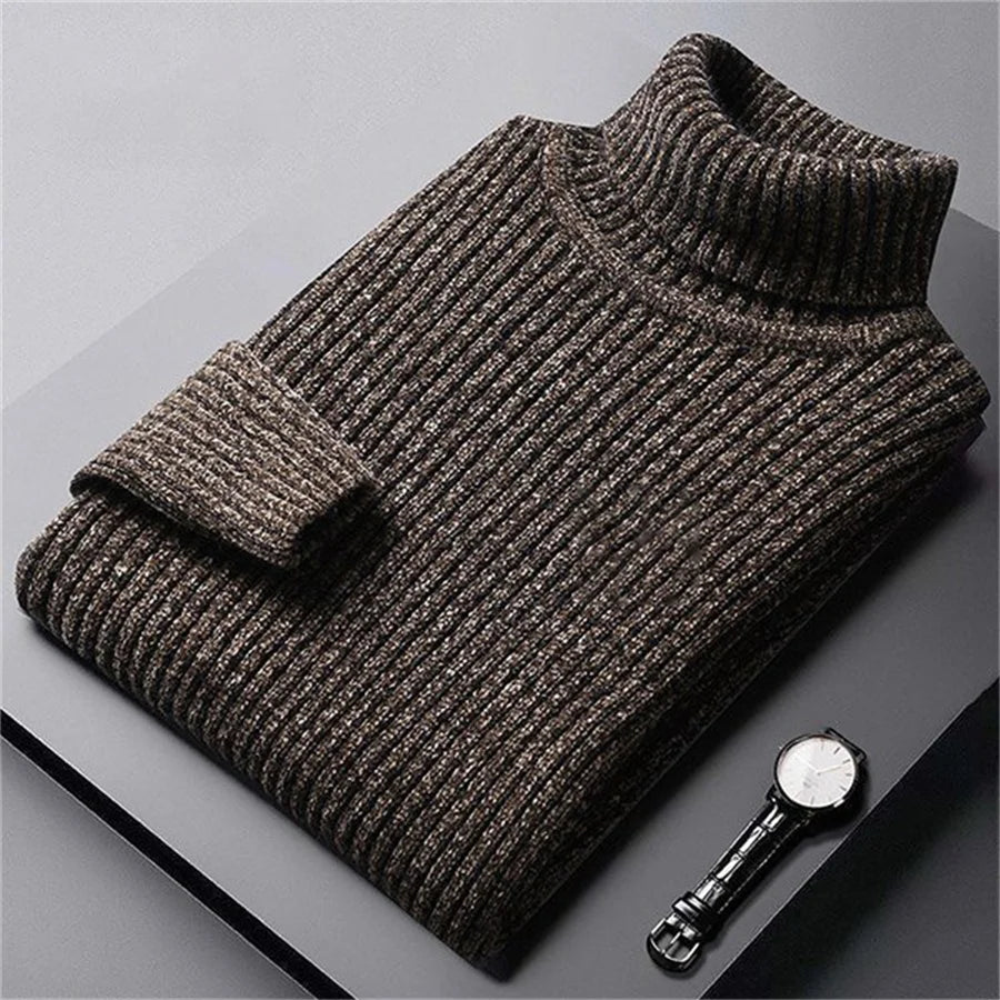 Eleganter Strickrollkragenpullover