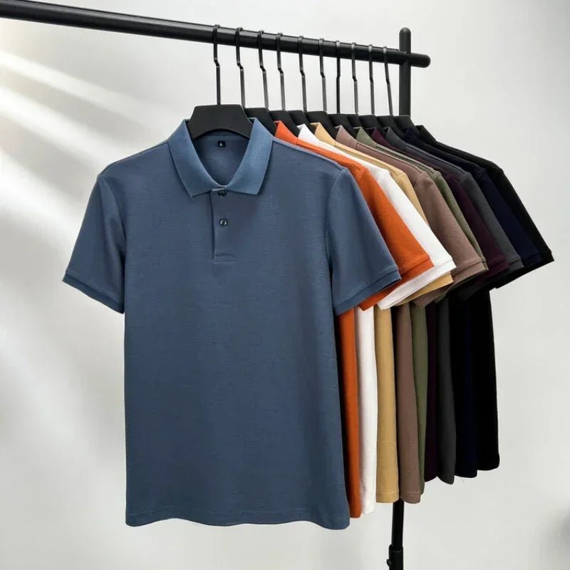 Lässiges Baumwoll-Poloshirt