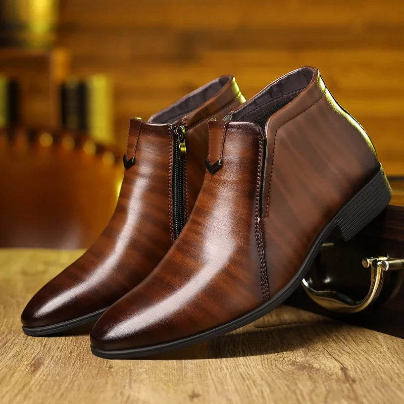 Beckett Lederstiefel mit Reissverschluss