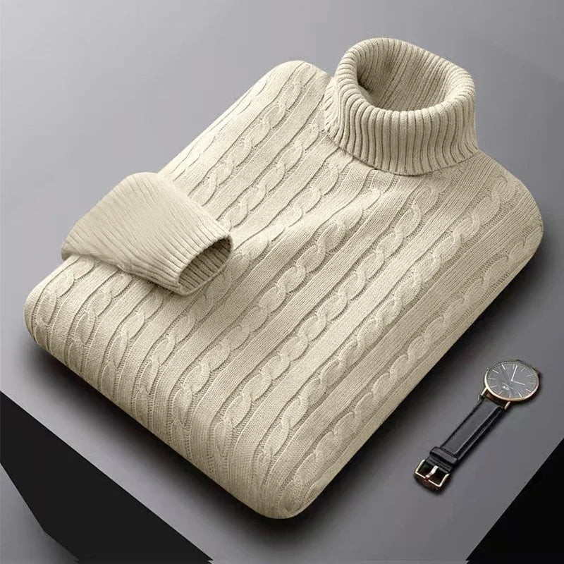 Eleganter Herren-Rollkragenpullover