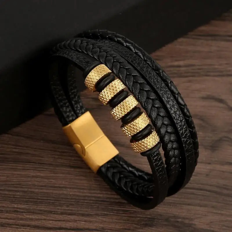 Klassisches Lederarmband für Männer