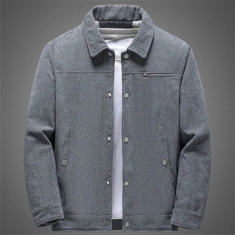 Elegante, warme Cordjacke