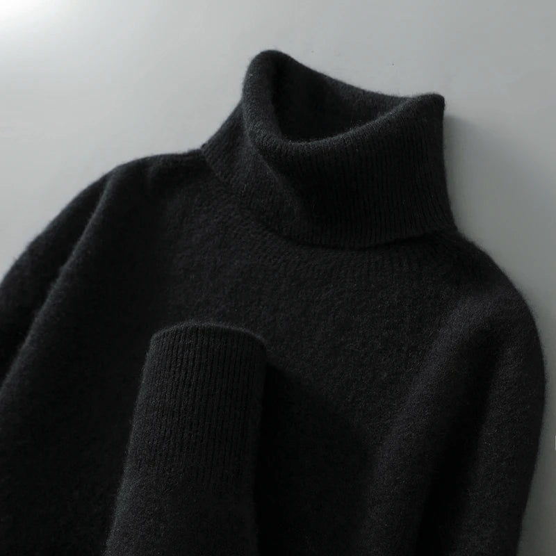 Eleganter Rollkragenpullover aus Wolle