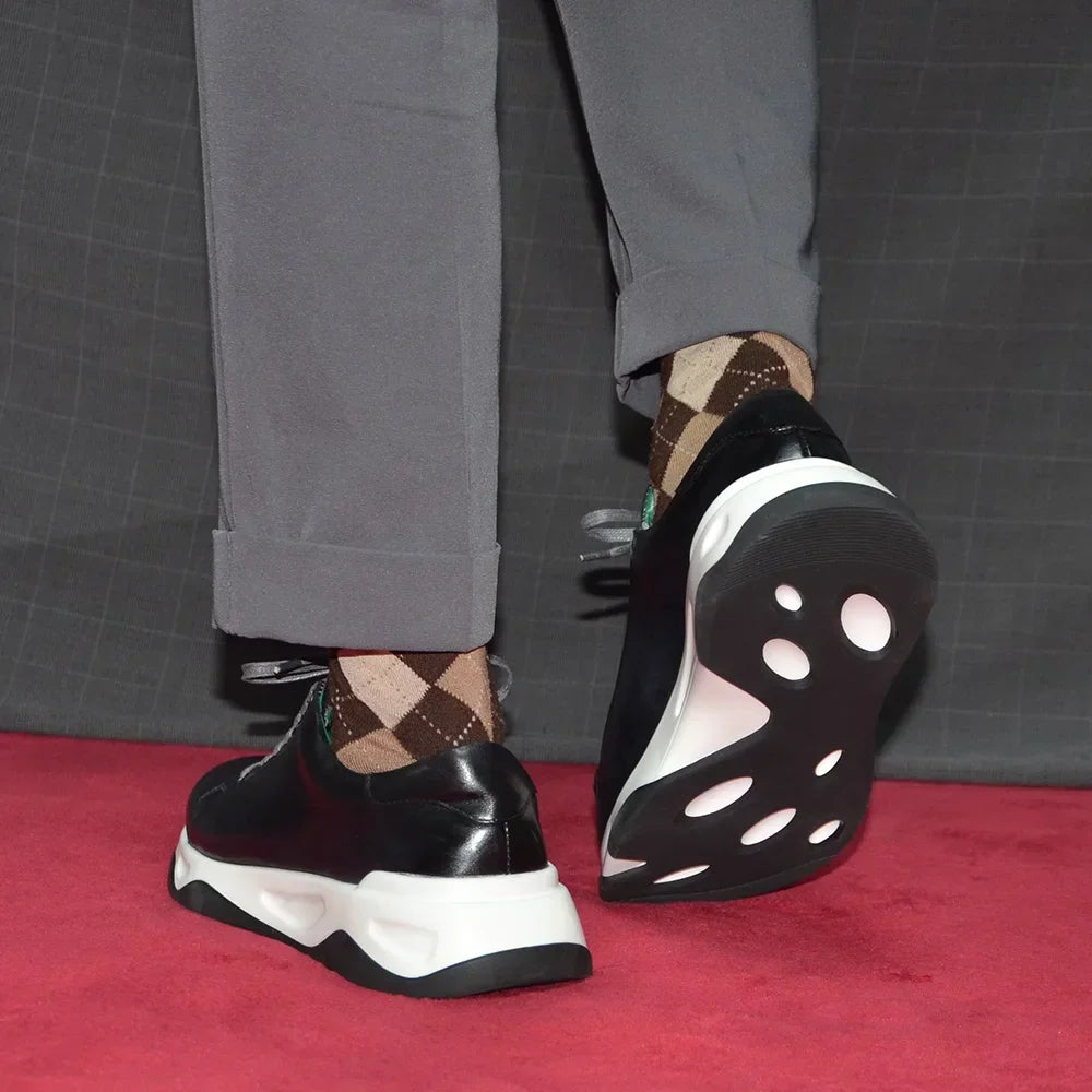 Hohe Schuhe aus Rindsleder