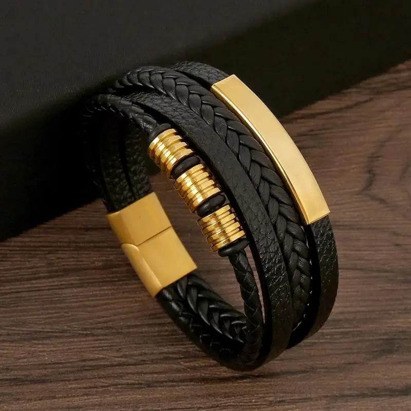 Klassisches Lederarmband für Männer