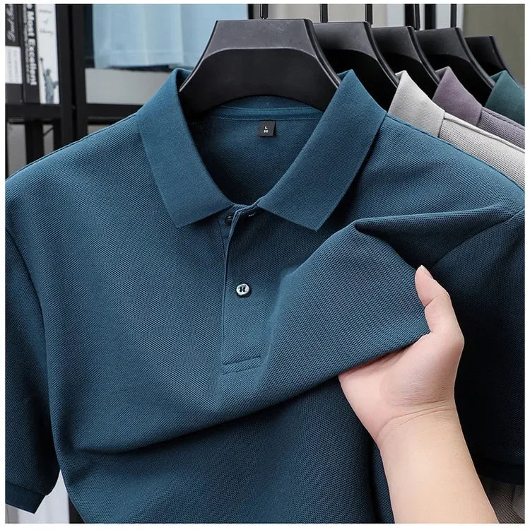 Lässiges Baumwoll-Poloshirt