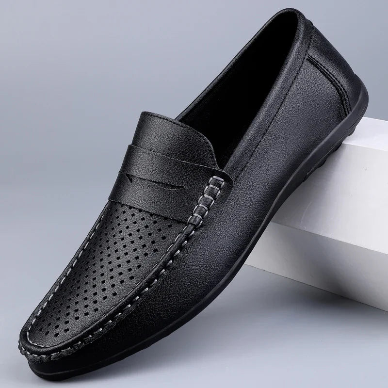 Klassische italienische Loafer aus Leder