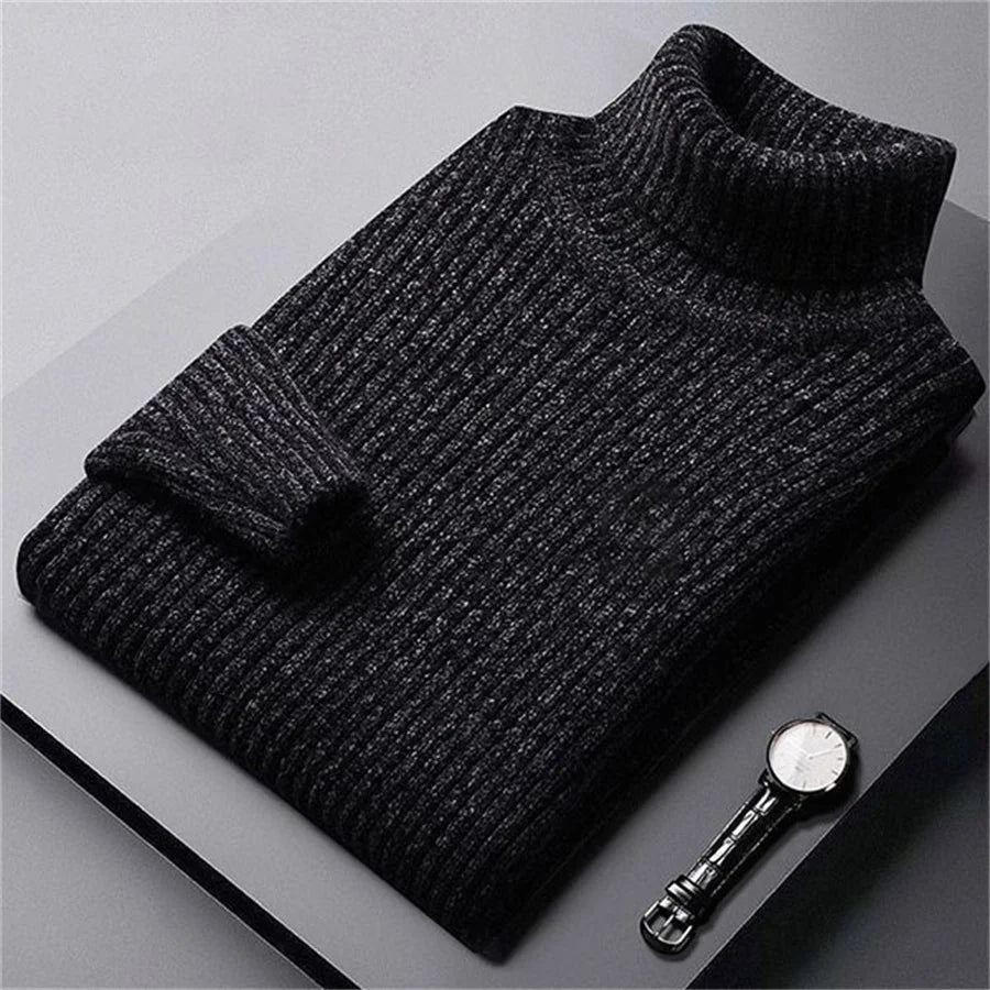 Eleganter Strickrollkragenpullover