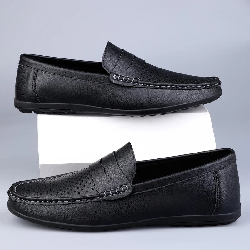 Klassische italienische Loafer aus Leder