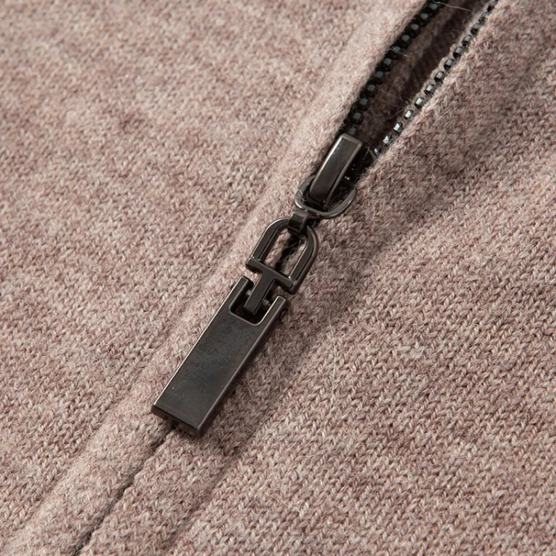 Australischer Merinowolle-Reißverschluss-Pullover