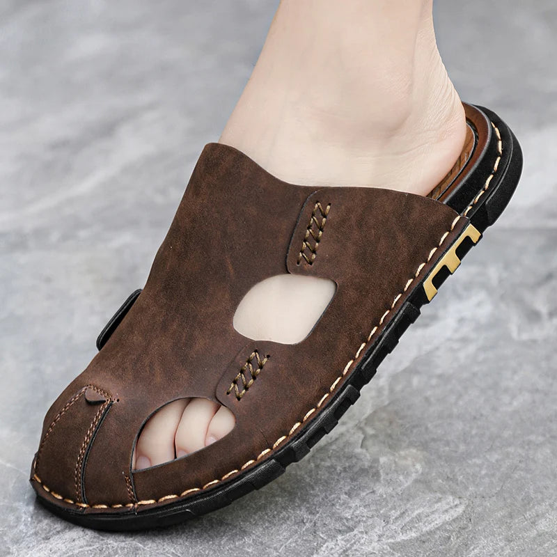 Leder-Sandalen