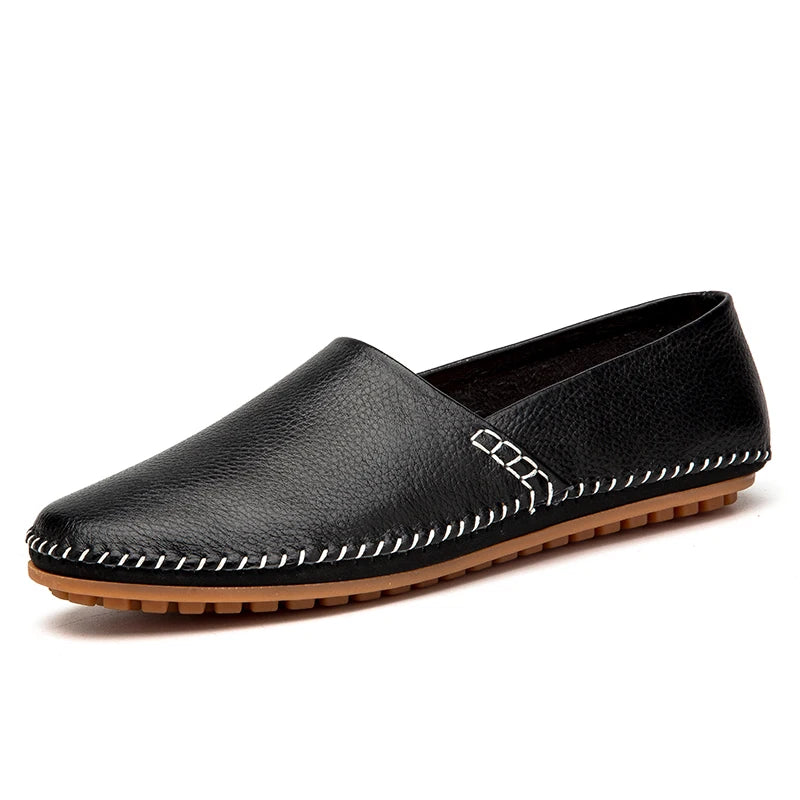 Leichte Leder-Slipper
