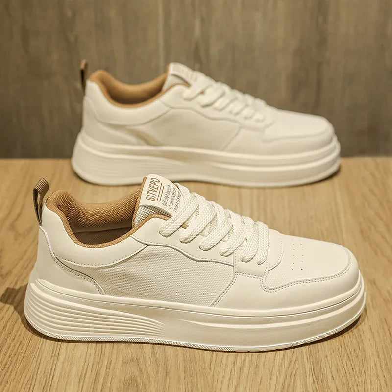 Elegante Leder-Sneaker
