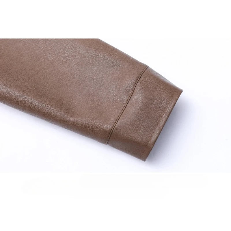 Elegante Bomberjacke aus Leder