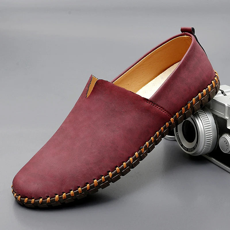 Santorini Leder-Slipper