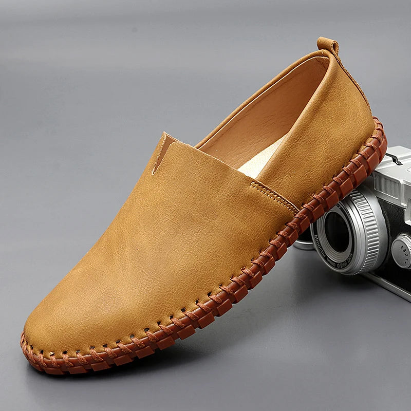 Santorini Leder-Slipper