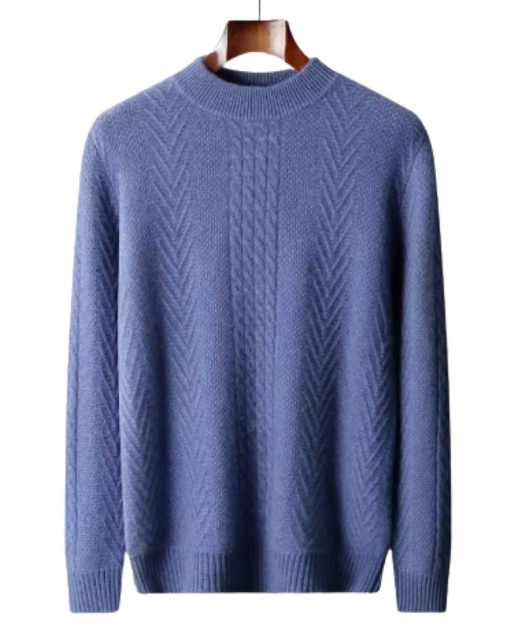 Mizar Gemusterter Kaschmirpullover