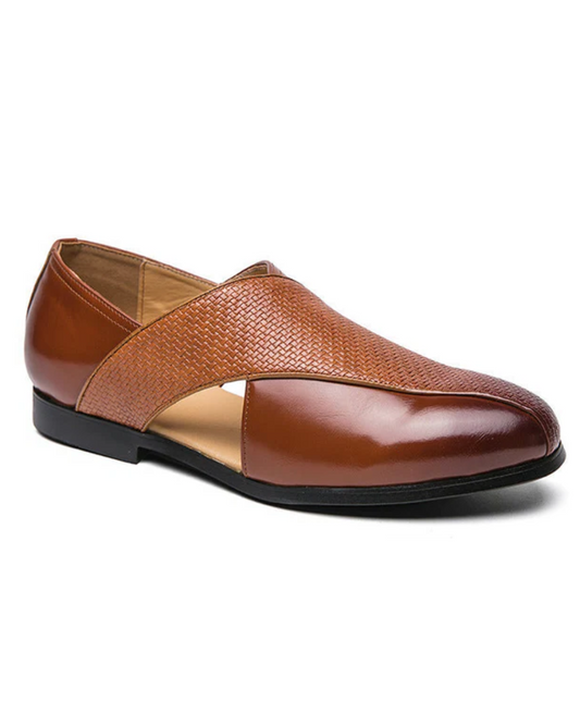 Vintage Leder Halbschuhe