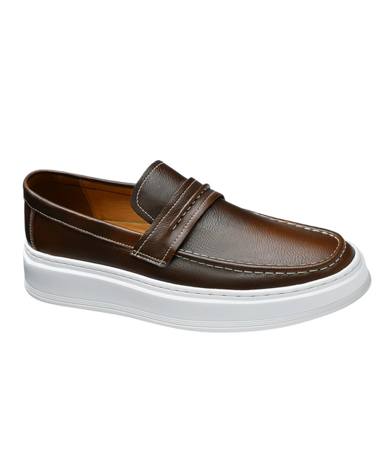 Bootsschuhe aus Leder zum Hineinschlüpfen
