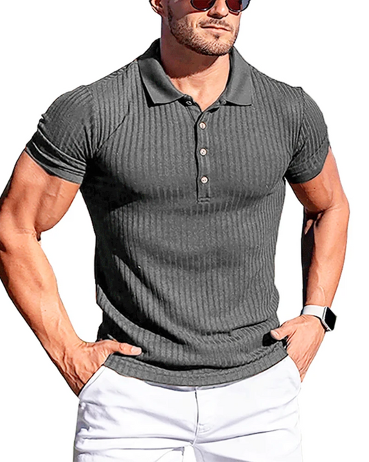 Elegantes gestreiftes Poloshirt