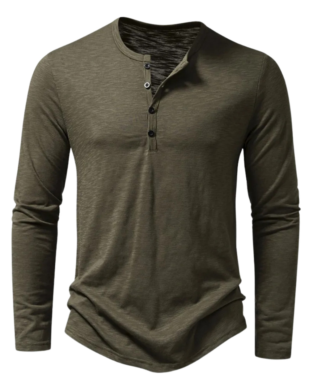 Langärmeliges Baumwoll-Poloshirt