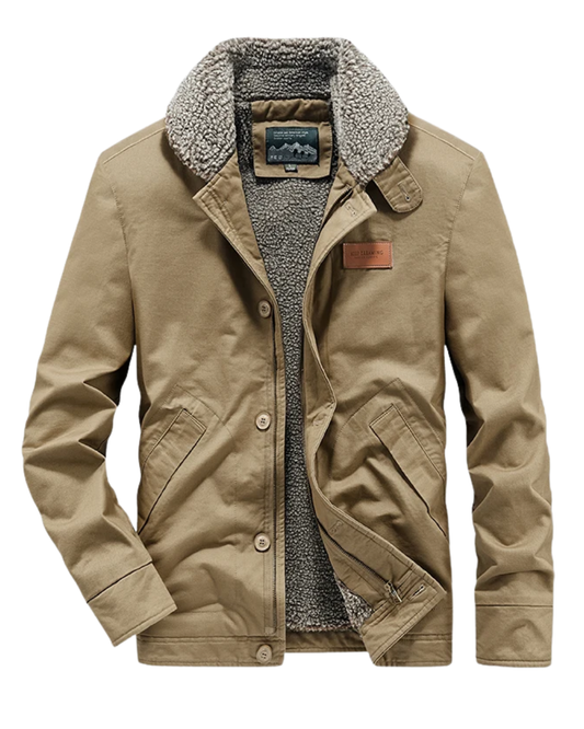 Elegante, wattierte Wolljacke