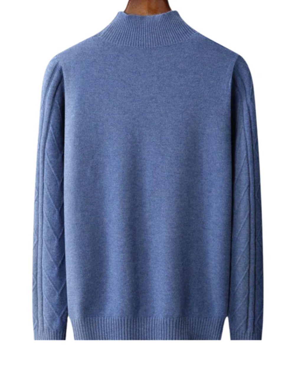 Mizar Gemusterter Kaschmirpullover