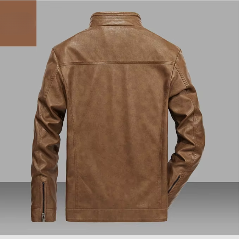Lässige Lederjacke