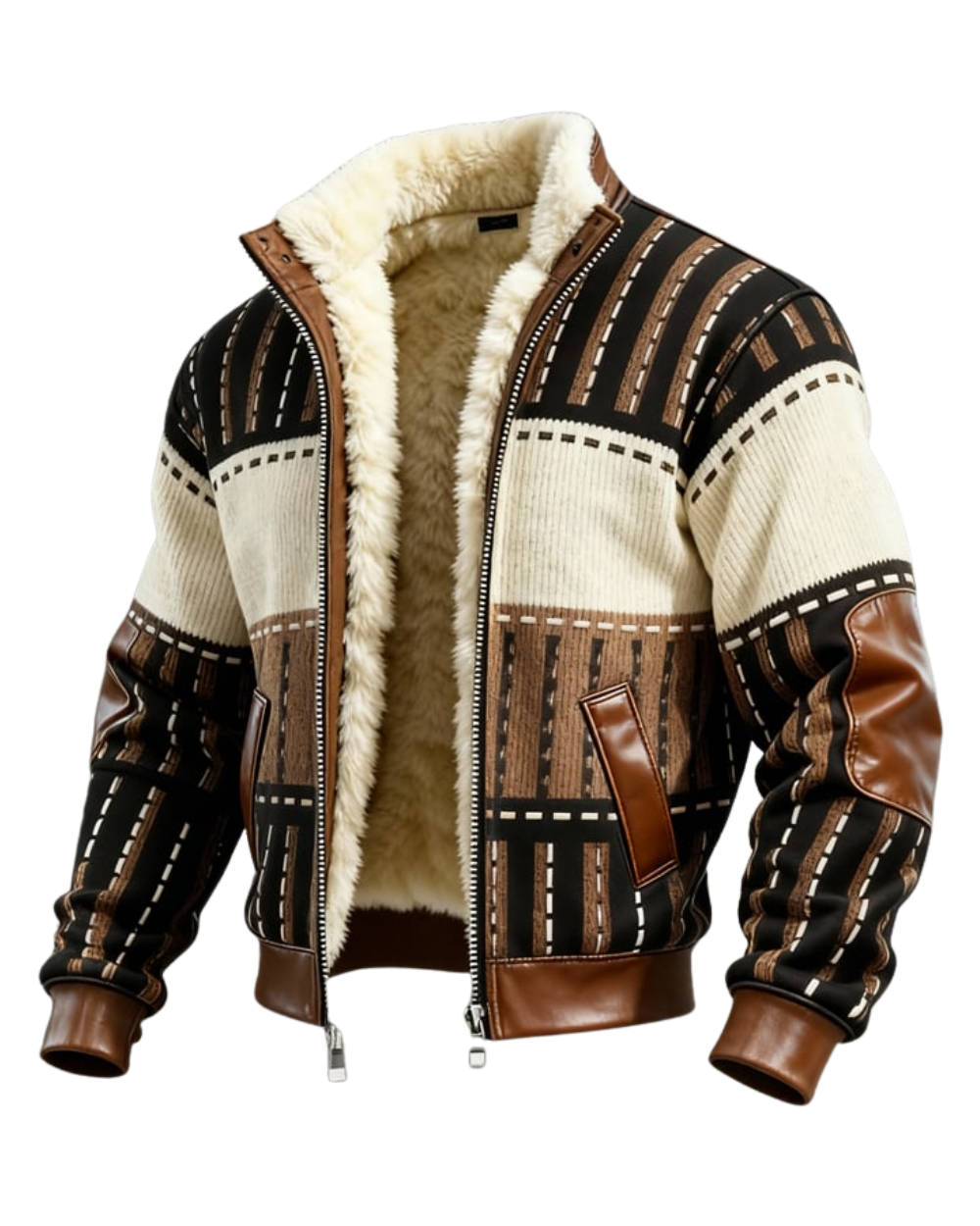 Retro-Jacke mit Fleecefutter