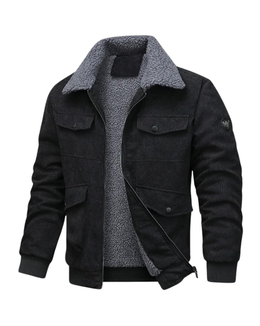 Elegante Fleece-Jacke aus Kord