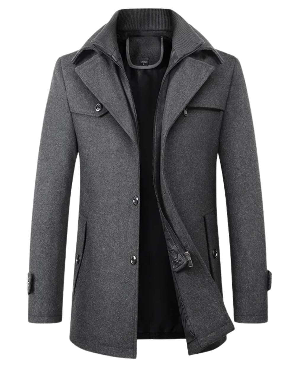 Elegante Winterjacke aus Wolle